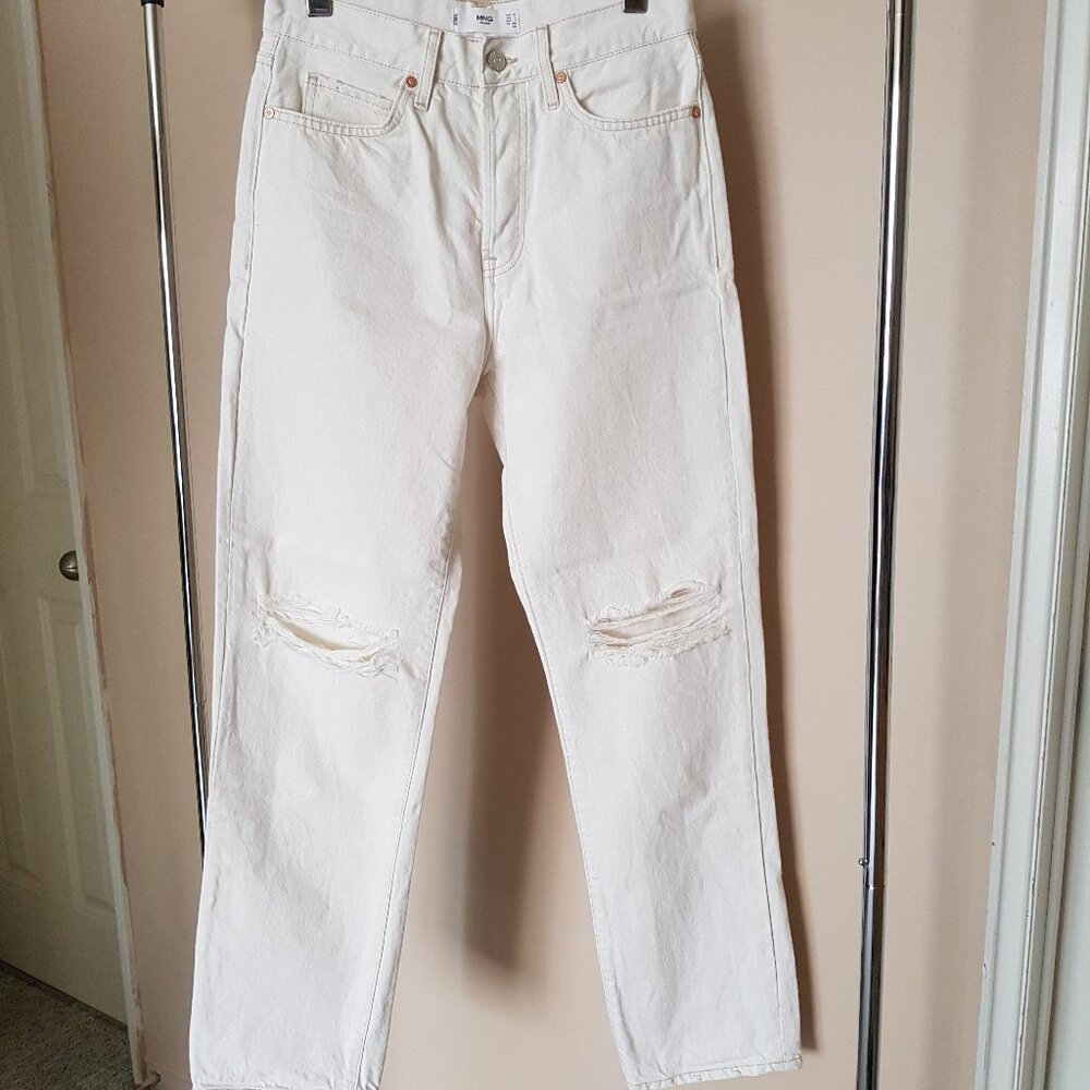 EUC Mango high rise straight leg jeans